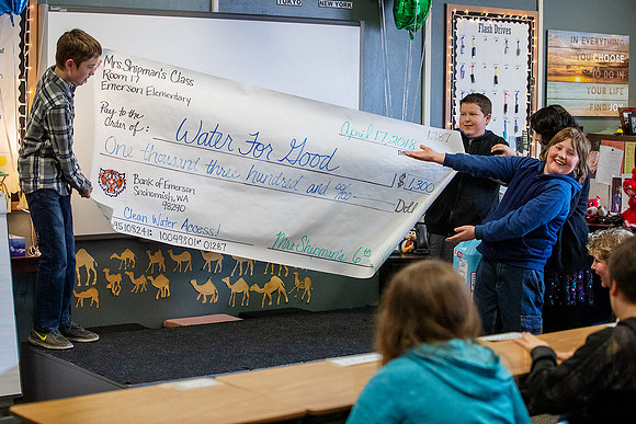6th grade fundraiser for Water For Good