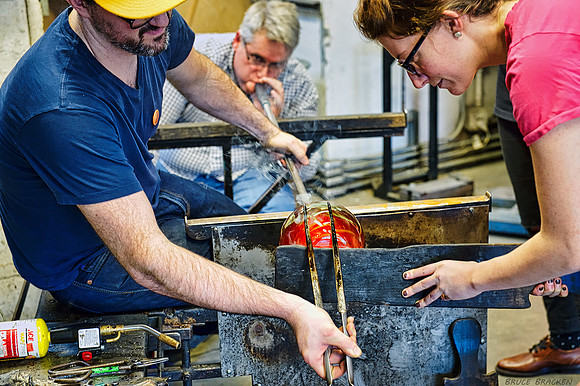 Glassblowing at Pratt Fine Art Center